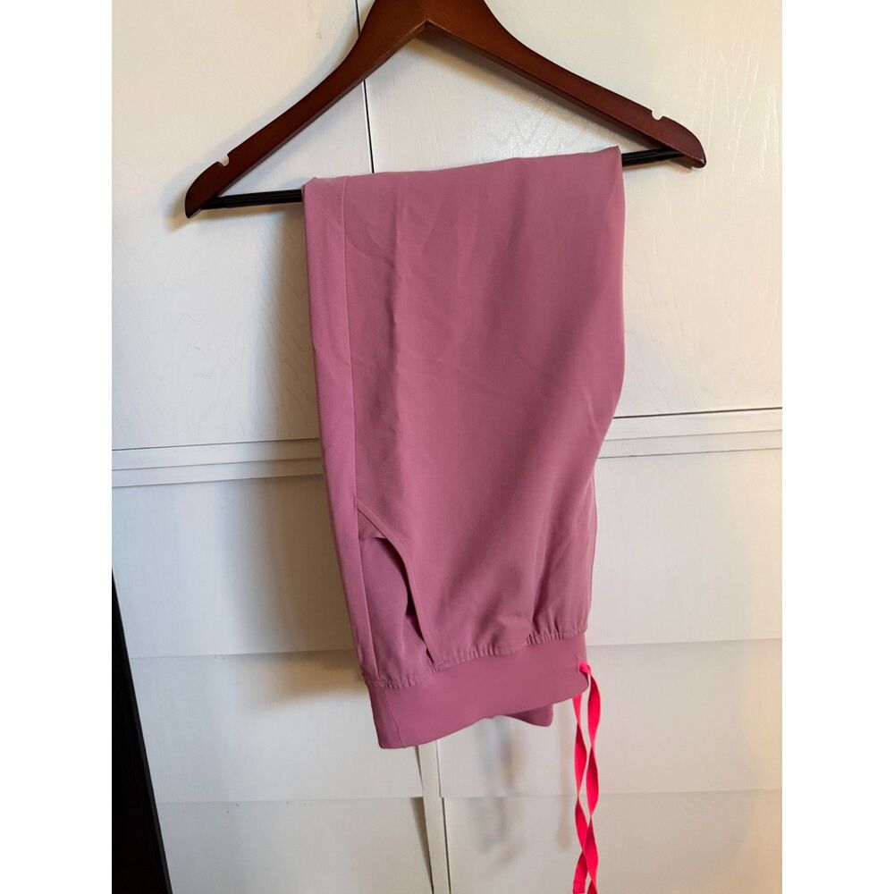 Chalk Pink FIGS High Waisted Zamora Jogger Scrub Pant